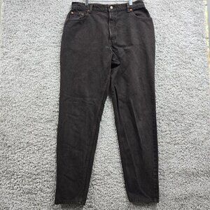 Levis 550 Mom Jeans Womens 16 Brown Tapered Relaxed Fit Y2K Chocolate Denim